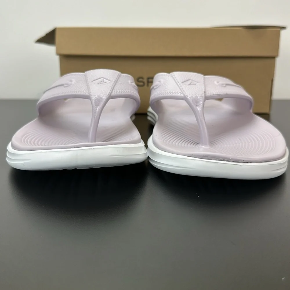 Sperry Windward Float Thong Flip Flops Sandals Sz 12 M Lilac Summer Comfy Beachy